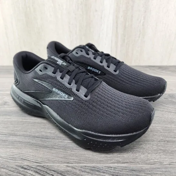 Brooks Glycerin GTS 21 Size 8 Mens Black Ebony Casual Running Athletic Shoes