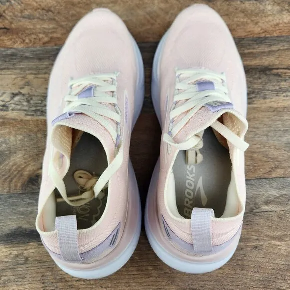 Brooks Glycerin StealthFit 21 Size 7.5 Womens Pink Marshmallow Running Shoes