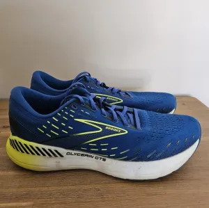 Brooks Glycerine GTS 29 Mens Blue Running Shoes, Sneakers