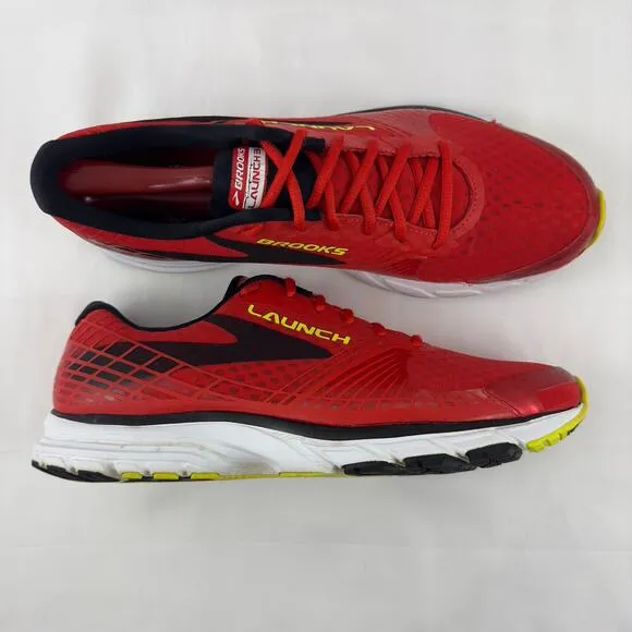 Brooks Launch 3 red running shoes