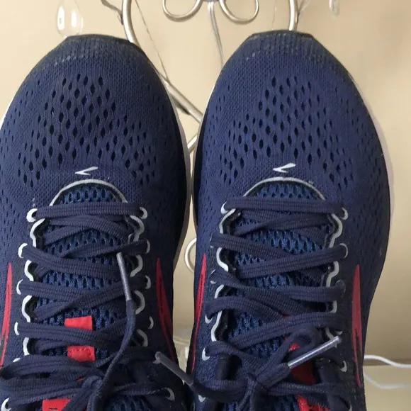 Brooks Men’s Ghost 11 Blue Red Sneakers Running Shoes