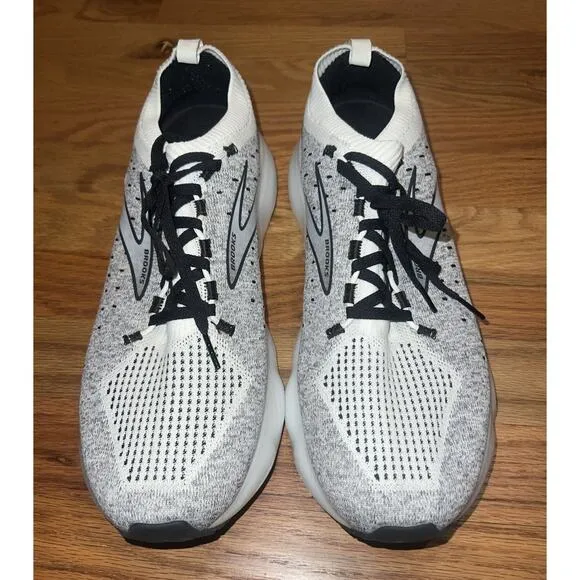 Brooks Men's Glycerin Stealthfit 20 Shoes 110384 1D 135 White/Gray Sz 11.5 NEW