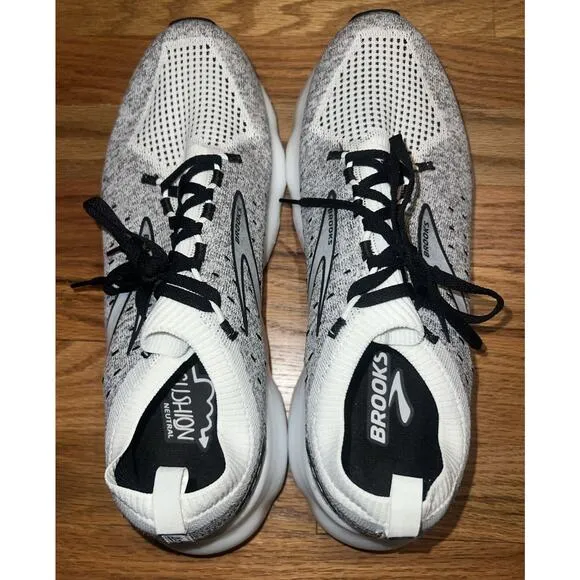 Brooks Men's Glycerin Stealthfit 20 Shoes 110384 1D 135 White/Gray Sz 11.5 NEW