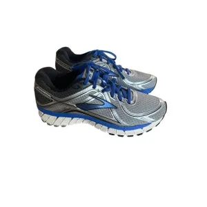 Brooks Mens Gray Blue Adrenaline GTS 16 Running Athletic Shoes Sneakers Size 8.5