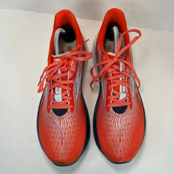 Brooks Men's Hyperion Max Running Shoes Sneakers Red Blue Size 10.5