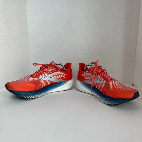 Brooks Men's Hyperion Max Running Shoes Sneakers Red Blue Size 10.5
