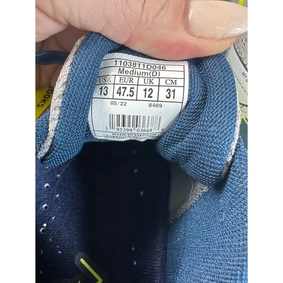 Brooks Men's US 13 Divide 3 Running Shoes Grey/Navy/Lime 110381