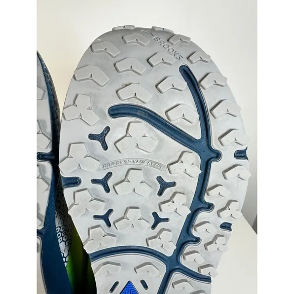 Brooks Men's US 13 Divide 3 Running Shoes Grey/Navy/Lime 110381