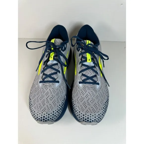 Brooks Men's US 13 Divide 3 Running Shoes Grey/Navy/Lime 110381