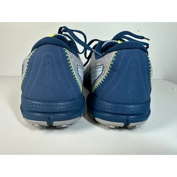 Brooks Men's US 13 Divide 3 Running Shoes Grey/Navy/Lime 110381