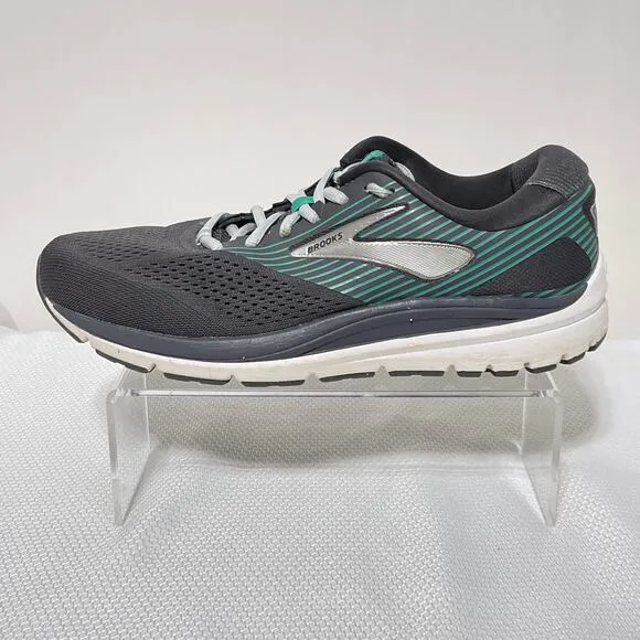 Brooks Shoes Womens 10.5 Gray Green Addiction 14 Running Sneakers 1203061D061