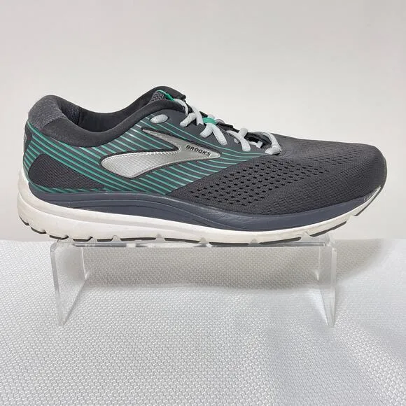 Brooks Shoes Womens 10.5 Gray Green Addiction 14 Running Sneakers 1203061D061