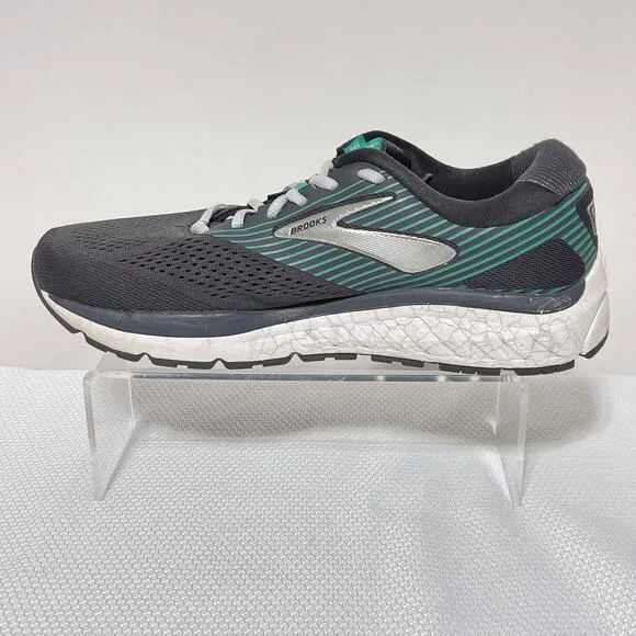 Brooks Shoes Womens 10.5 Gray Green Addiction 14 Running Sneakers 1203061D061