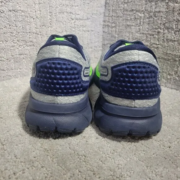 Brooks Trace 2 Men’s Size 9D US Grey Blue Green Gecko Running Shoes 1103881D027