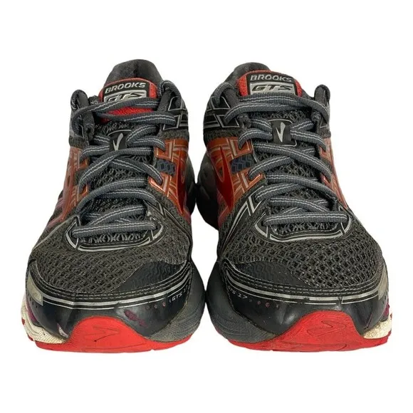 Brooks Womens Adrenaline GTS 17 1202311B044 Gray Running Shoes Sneakers Size 8M