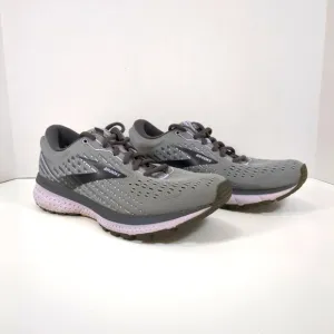Brooks women's Ghost 13 athletic running shoes Gray/lavender, size 8.5