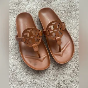 Brown Tory Burch Miller Cloud Sandals