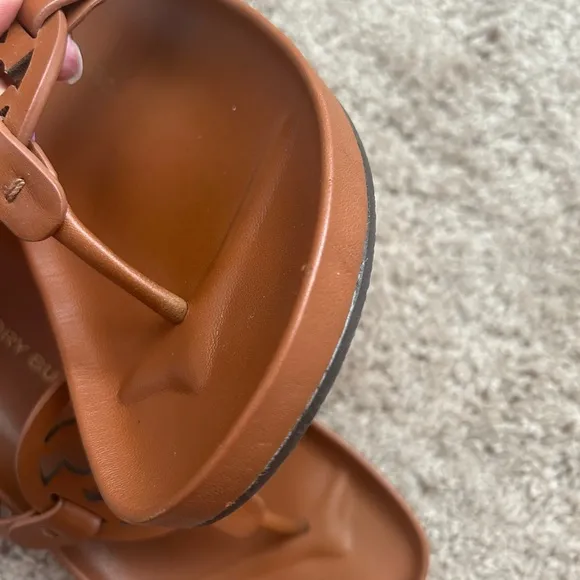 Brown Tory Burch Miller Cloud Sandals