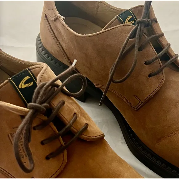 CAMEL ACTIVE Men's Shoes Brown Suede Lace Up Casual Oxfords Size 8.5