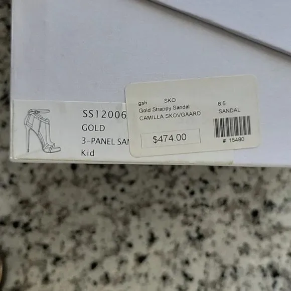 Camilla Skovgaard stiletto sandals EU sz 38.5 US sz 8.5