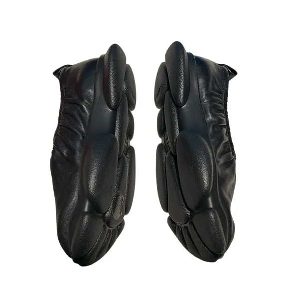 Camper Karst Black Leather Ballerina Slip On Shoes Womens 38 US 7.5