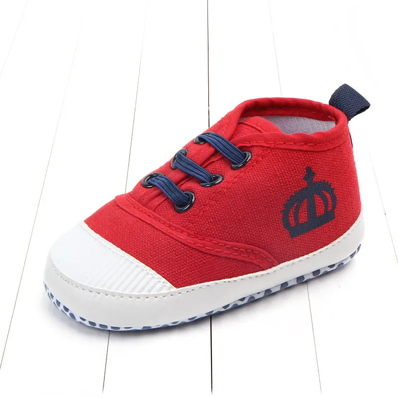 Canvas Baby Toddler Shoes – Unisex Children's Shoes with Elastic Band Closure