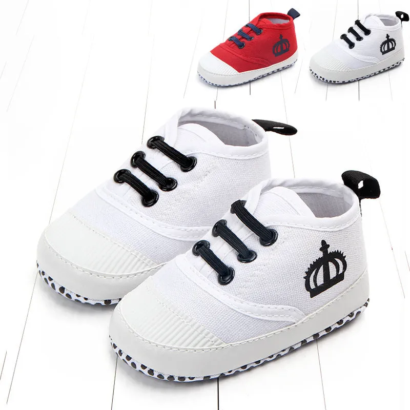 Canvas Baby Toddler Shoes – Unisex Children's Shoes with Elastic Band Closure