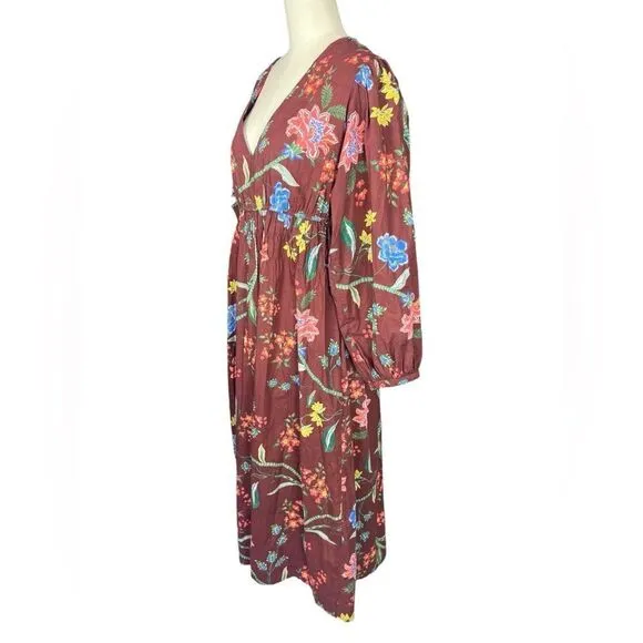 Cara Cara Ginger floral midi dress size medium