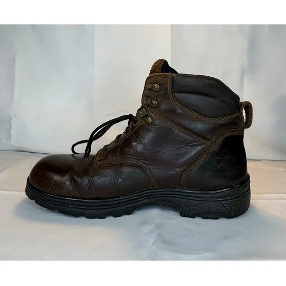 Carolina Logger Work Boots Sz 11.5 D Mens Leather Waterproof Steel Toe Brown