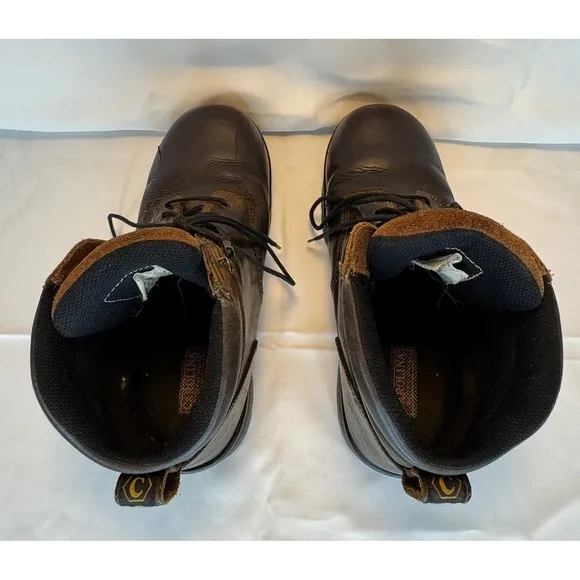 Carolina Logger Work Boots Sz 11.5 D Mens Leather Waterproof Steel Toe Brown