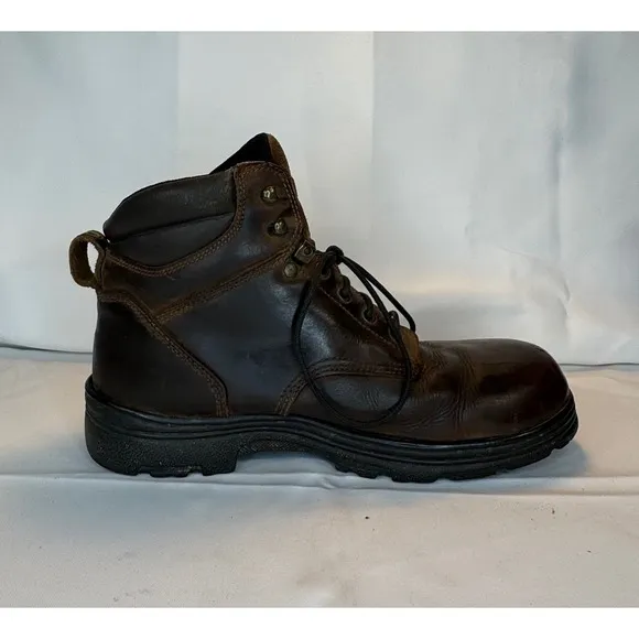 Carolina Logger Work Boots Sz 11.5 D Mens Leather Waterproof Steel Toe Brown