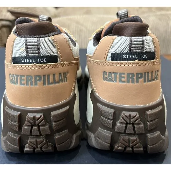 CAT Caterpillar P91359 Women's Invader Steel Toe Sugar/ Tan Work Shoes Sz 9.5 NW