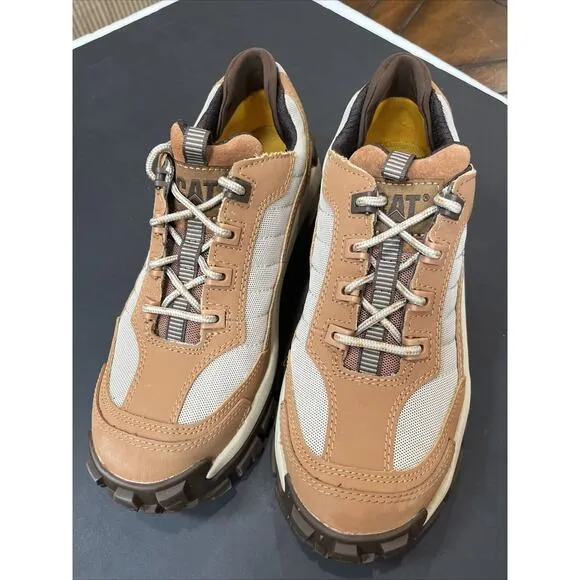 CAT Caterpillar P91359 Women's Invader Steel Toe Sugar/ Tan Work Shoes Sz 9.5 NW