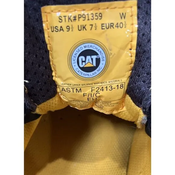 CAT Caterpillar P91359 Women's Invader Steel Toe Sugar/ Tan Work Shoes Sz 9.5 NW