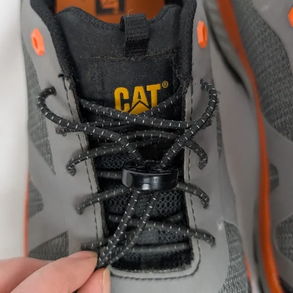 Caterpillar Black and Orange Athletic Shoes for Outdoor Performance