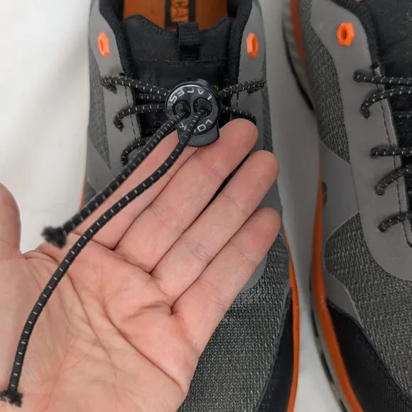 Caterpillar Black and Orange Athletic Shoes for Outdoor Performance