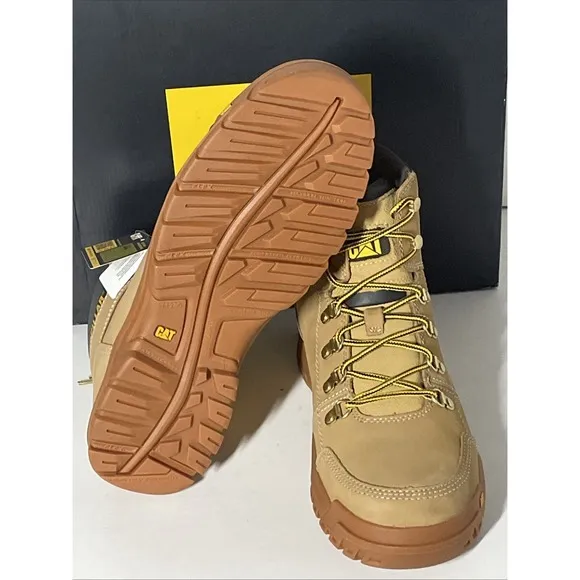 Caterpillar Men's Outline SOFT Toe HONEY RESET Comfort Work Boots Size 12