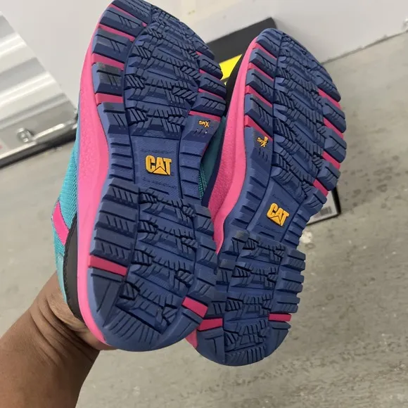Caterpillar P91334 Women's Size 5.5 Tile Blue Quake Composite Toe Work Shoes