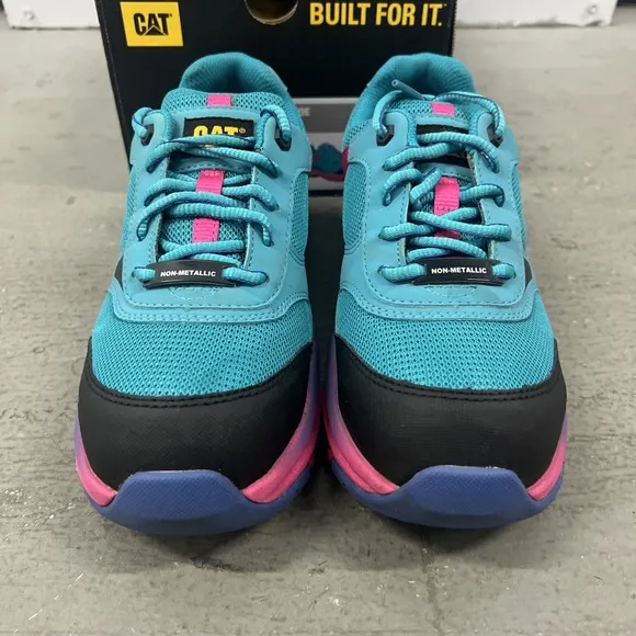 Caterpillar P91334 Women's Size 5.5 Tile Blue Quake Composite Toe Work Shoes