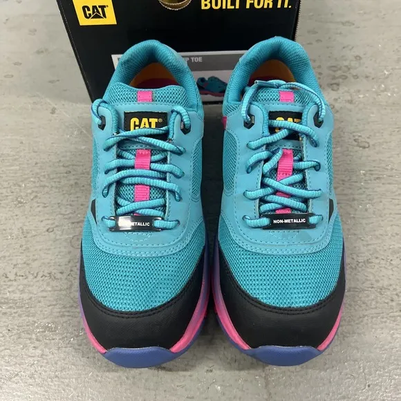Caterpillar P91334 Women's Size 5.5 Tile Blue Quake Composite Toe Work Shoes
