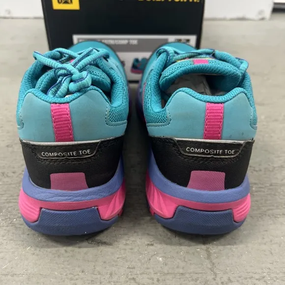 Caterpillar P91334 Women's Size 5.5 Tile Blue Quake Composite Toe Work Shoes
