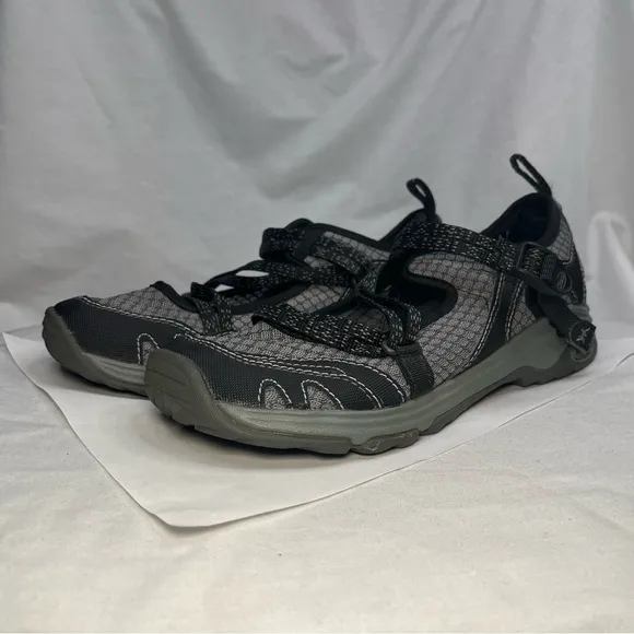 Chaco Outcross Evo Mary Jane Hiking Shoes Outdoor Strappy Gray Black Women 7