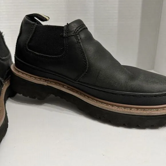Chinook Workhorse Romeo Black Leather Work‎ Shoes Boots Slip-on Men's Size 7