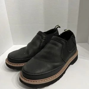 Chinook Workhorse Romeo Black Leather Work‎ Shoes Boots Slip-on Men's Size 7