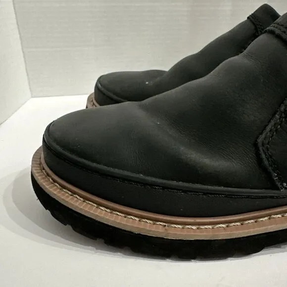 Chinook Workhorse Romeo Black Leather Work‎ Shoes Boots Slip-on Men's Size 7