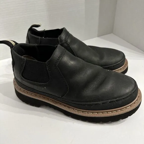 Chinook Workhorse Romeo Black Leather Work‎ Shoes Boots Slip-on Men's Size 7