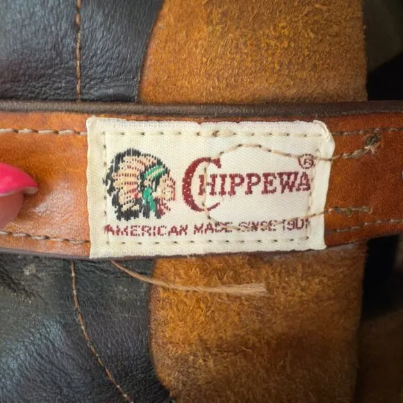 Chippewa American Made Pull On Work Western Boots Soft Toe 10.5