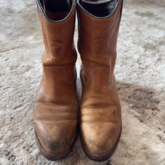 Chippewa American Made Pull On Work Western Boots Soft Toe 10.5