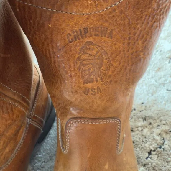 Chippewa American Made Pull On Work Western Boots Soft Toe 10.5