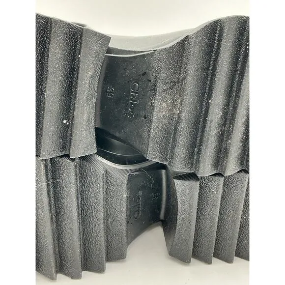 Chlo� 'Betty' Black 50Mm Rain Boots Size OS